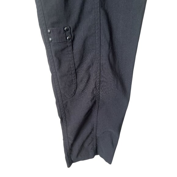 Jamie Sadock Black Studded Straight Leg Zip Pockets Activewear Golf Pants Size 2 - Picture 6 of 11